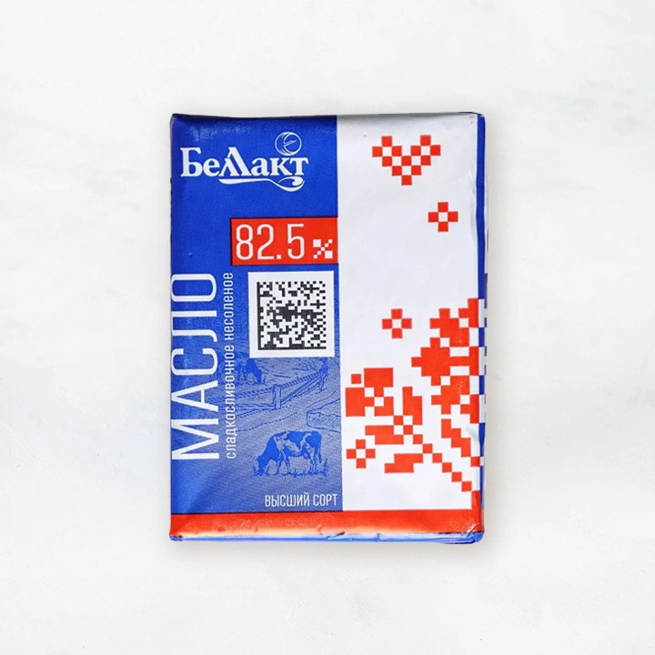 Масло сладкослив. несол. 82,5% 180г каш.фольга Беллакт