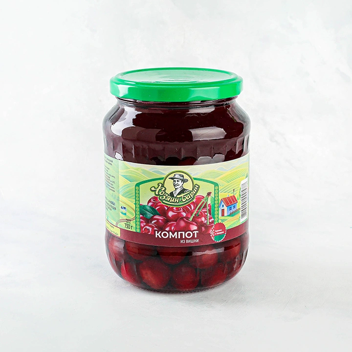 Компот домашний из ВИШНИ 730 г Быховский КЗ