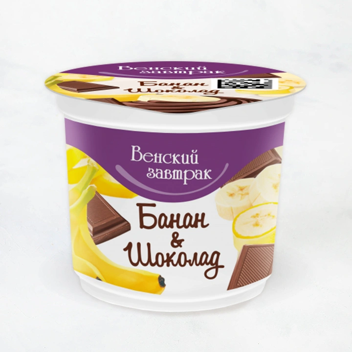 Десерт Венский завтрак 4% 150г Банан-шоколад Минский1