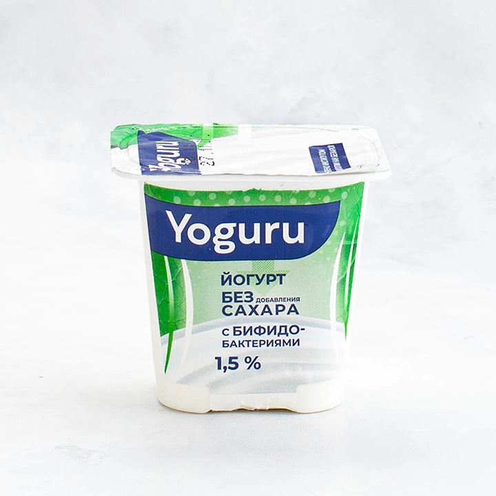 Йогурт YOGURU" бифидо 1,5% 310г п/стакан Минский1