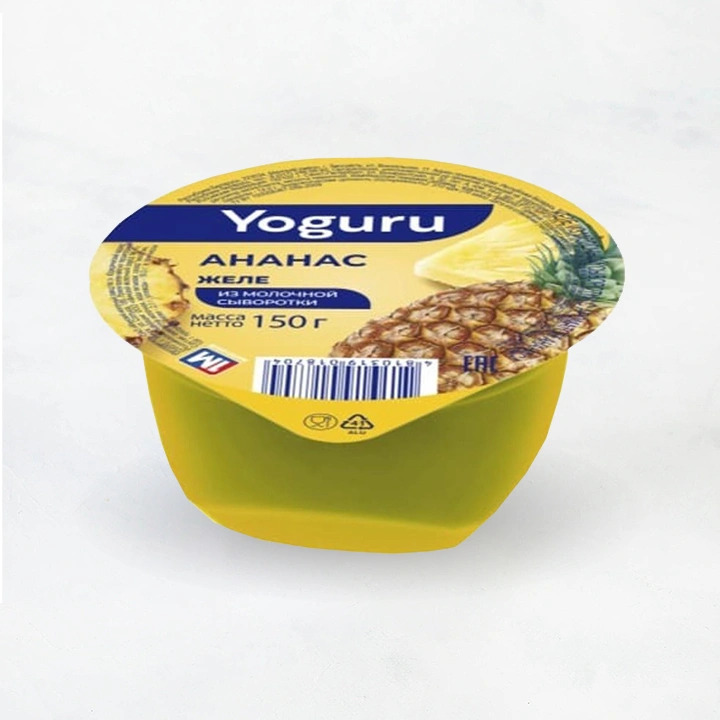 Желе Yoguru ананас на основе сыворотки 150г Минский1