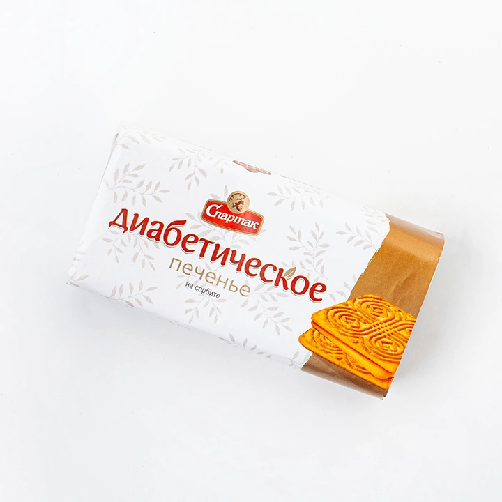 Печенье Диабетическое с сорбитом 100г 1/48 Спартак