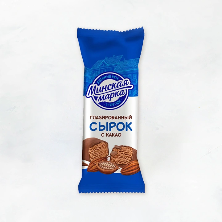 Сырок с какао творож. глазир.23% 45г Минская марка
