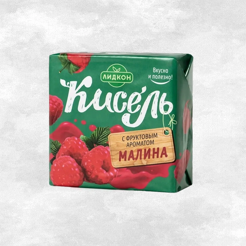 Кисель с фруктовым ароматом "Малина"  220г Лидкон