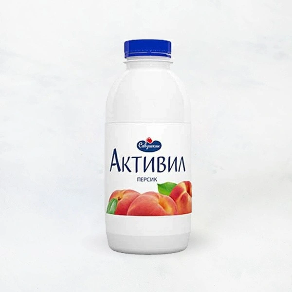 Бионапиток "Активил" 2% персик 500г ПЭТ Савушкин 