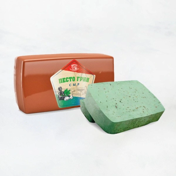 Сыр Песто грин (Pesto Green) базилик+чеснок 45% Новогрудские дары