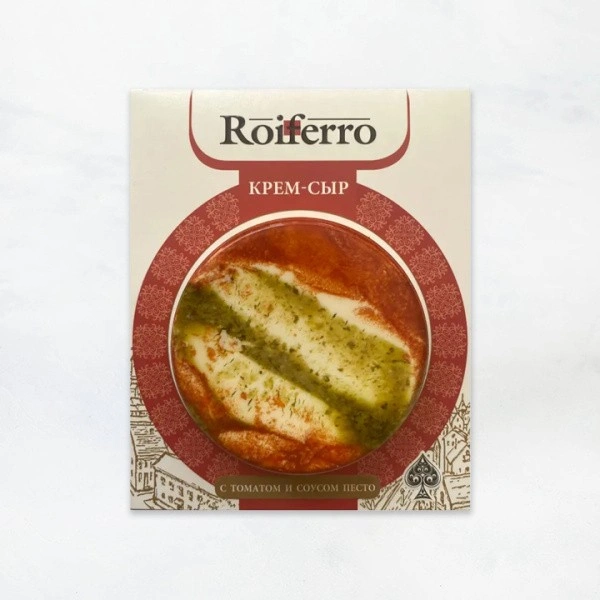 Крем-сыр с томатом и соусом песто 69% 120г*12 ТМ Roiferro РФ