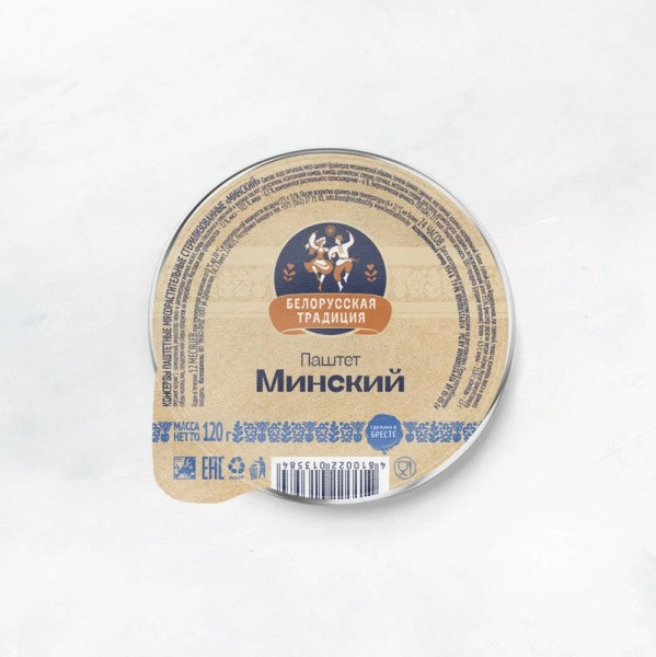 Паштет "Минский" консервы мясн. 120г Инко-Фуд