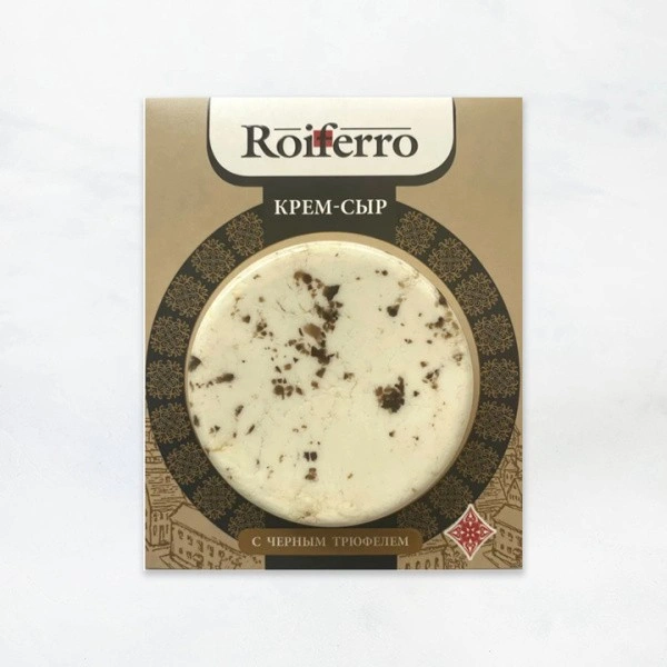 Крем-сыр с черным трюфелем 69% 120г*12 ТМ Roiferro РФ
