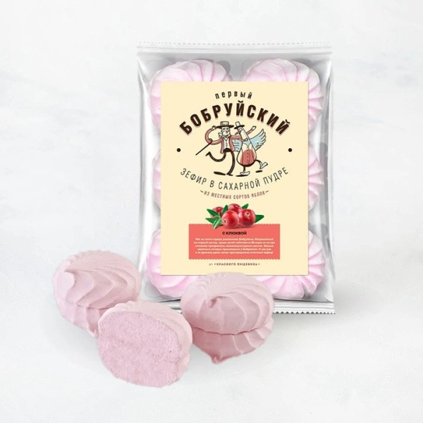 Зефир Клюквенный 250г ТМ Бобруйский 