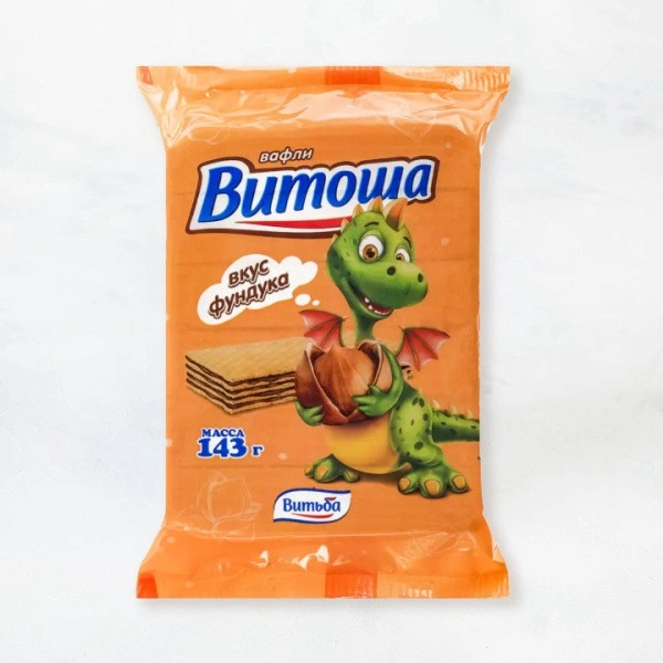 Вафли "Витоша" 143г вкус фундука Витьба