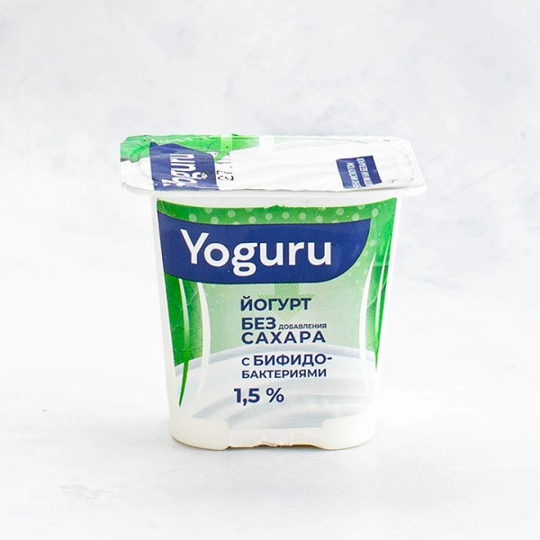 Йогурт YOGURU" бифидо 1,5% 310г п/стакан Минский1