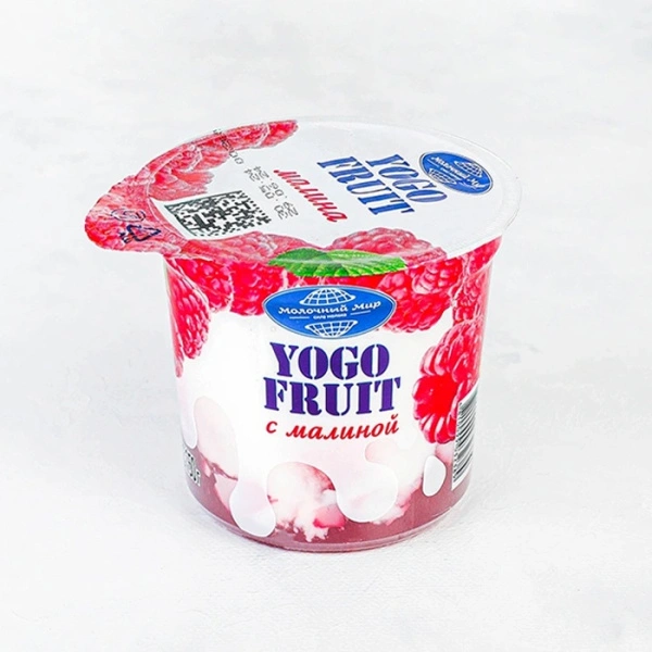 Йогурт "YOGO FRUIT" наполн малина 150 г в п/ст Молочный мир