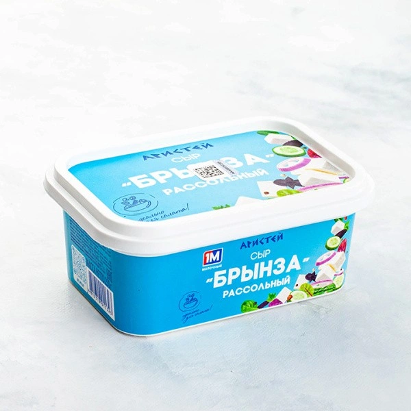 Сыр Аристей "Брынза" 45% 250г стакан Минский1