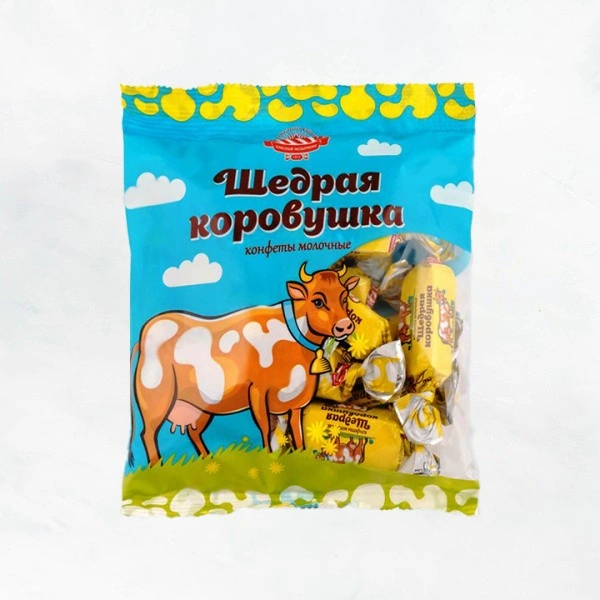 Конфеты "Цветущий луг"(Коровка) 210г (1/17) Красный Мозырянин