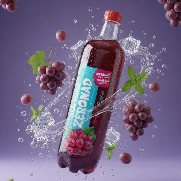 Н-к Зеронад вкус ВИНОГРАДА "YW" газ 1л 