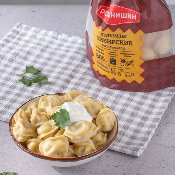 Пельмени Сибирские (св. гов.) 800г замор. Романишин
