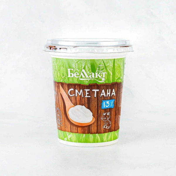 Сметана 13% п/ст 380г Беллакт