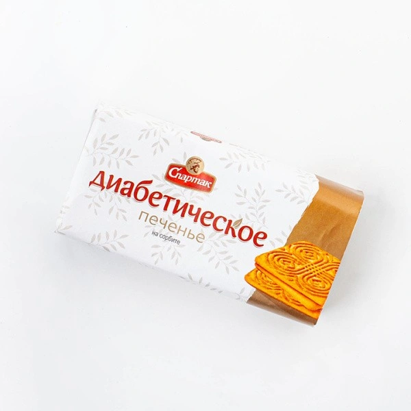 Печенье Диабетическое с сорбитом 100г 1/48 Спартак