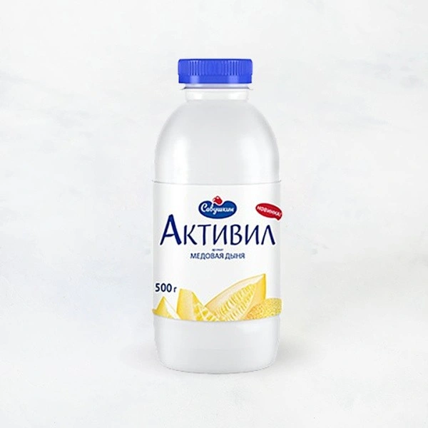 Бионапиток "Активил" 2% дыня 500г ПЭТ Савушкин 