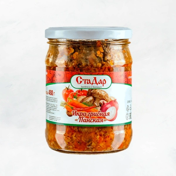 Икра грибная "Панская" стер. 480г ТМ СтаДар