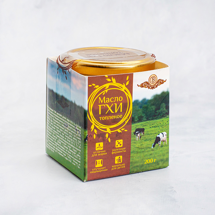 Масло топленое ГХИ ст/б 200 г 99,0% Беловежские сыры