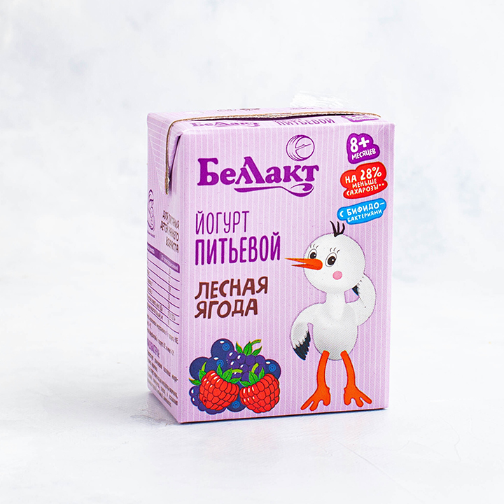 Йогурт "Лесная ягода" 2,6%д/детей ран возр пит 210 г Беллакт
