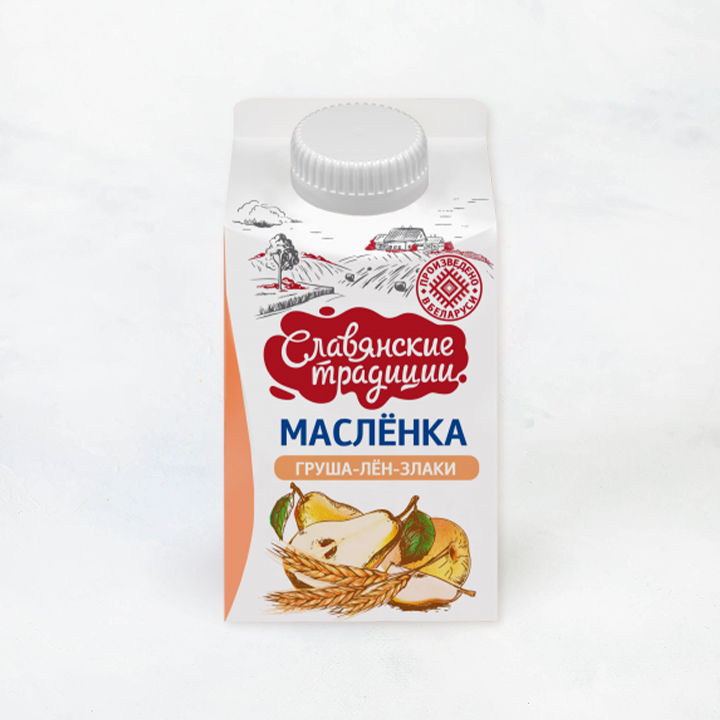 Йогурт 5% 200г Creamy "Персик-Злаки-Грецкий орех" Бабушкина Крынка