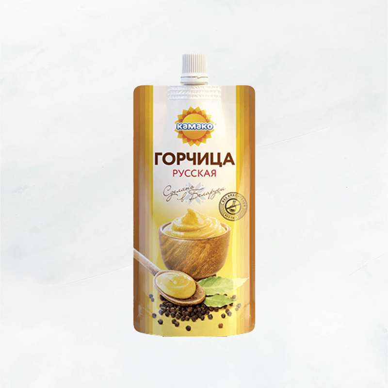 Горчица Русская 180г ДойПак КАМАКО