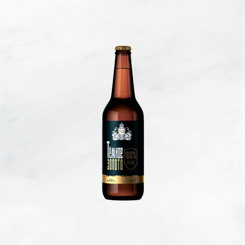 Пиво Двинский Бровар Темное золото 0,5л 