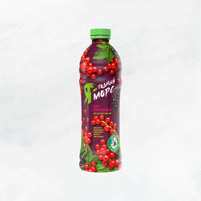 Морс 1л смородиновый для детей дошк.и школ.возр осветленный ПЭТ Минск