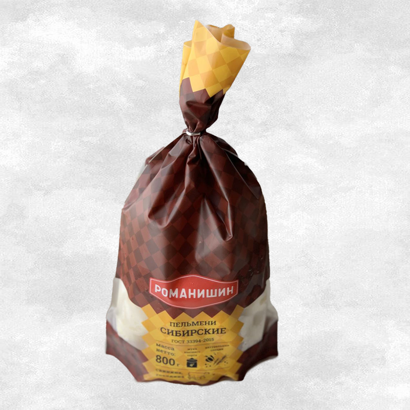 Пельмени Сибирские (св. гов.) 800г замор. Романишин
