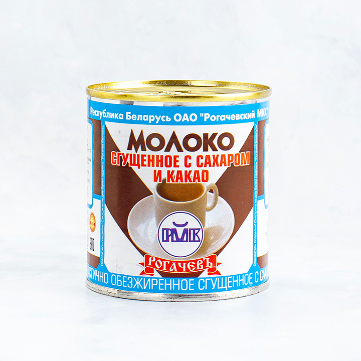 Молоко сгущенное c какао 7,5% ж/б 380г Рогачев