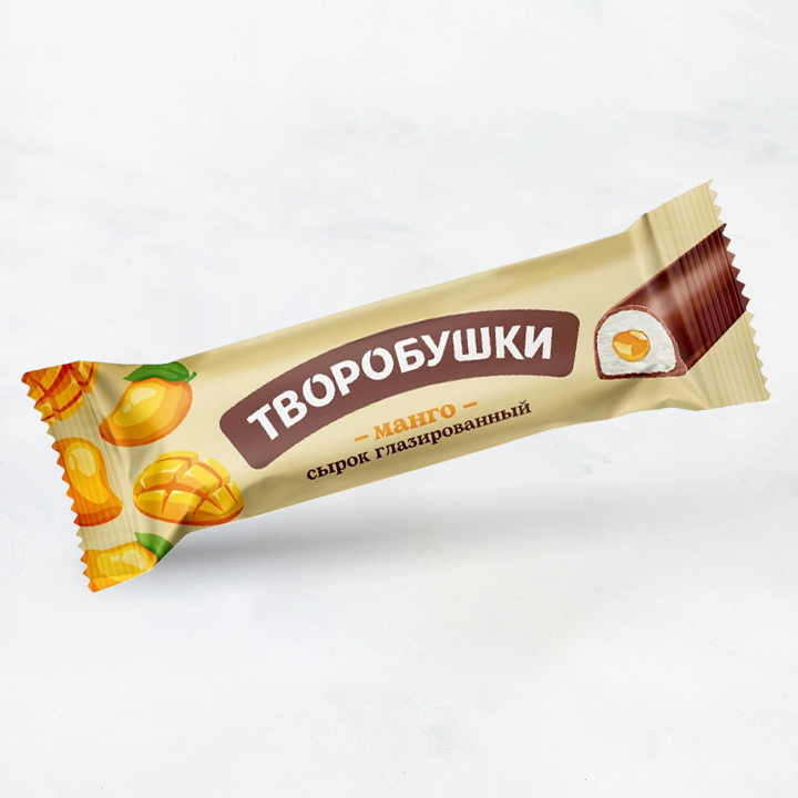 Сырок ТВОРОБУШКИ начинка манго 20% 40г Савушкин