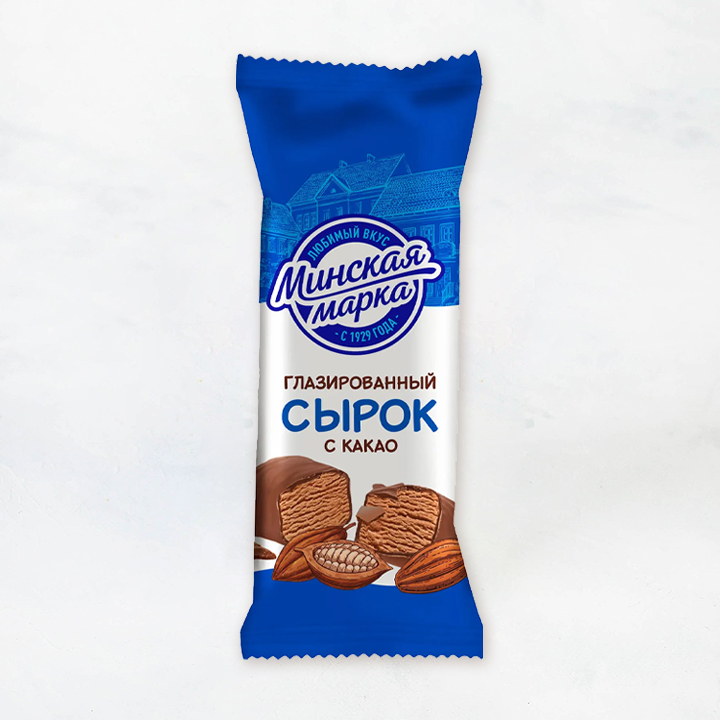 Сырок с какао творож. глазир.23% 45г Минская марка