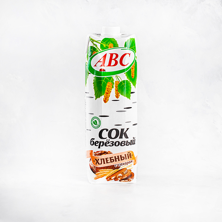 Сок Березовый Хлебный с сахаром 1л призма АВС