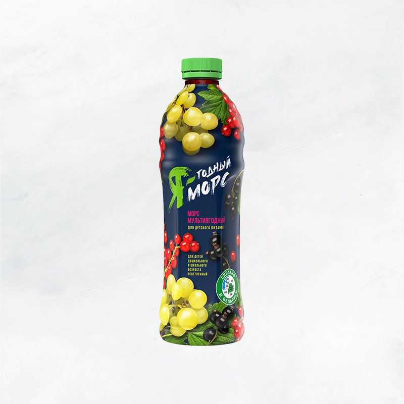 Морс 1л мультиягодный для детей дошк.и школ.возр осветленный ПЭТ Минск
