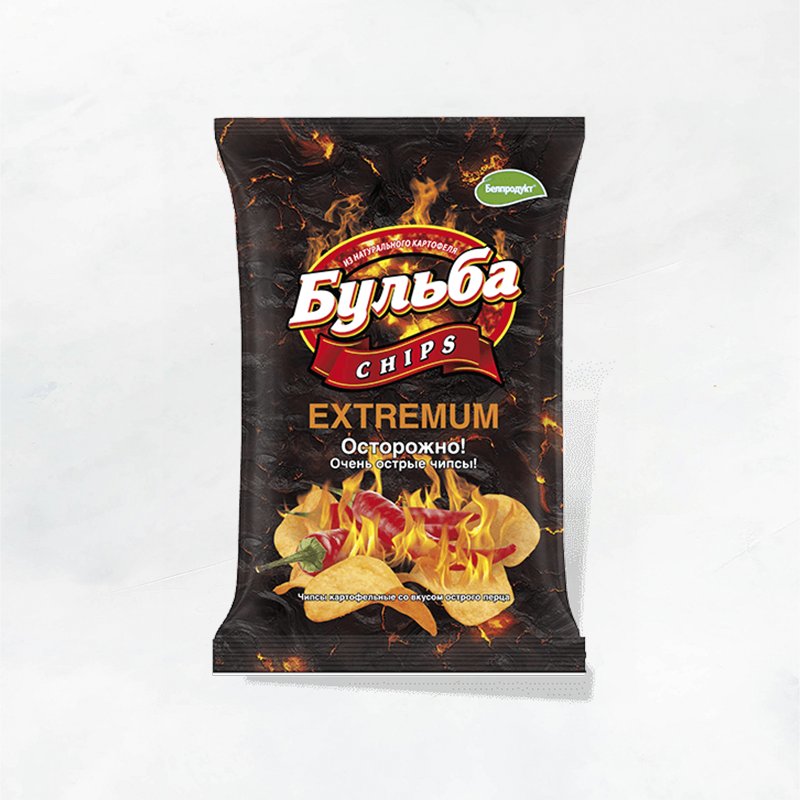 Чипсы "Бульба CHIPS" 75г вкус ТАЙСКИЙ ПЕРЕЦ (1/25) из натурального картофеля