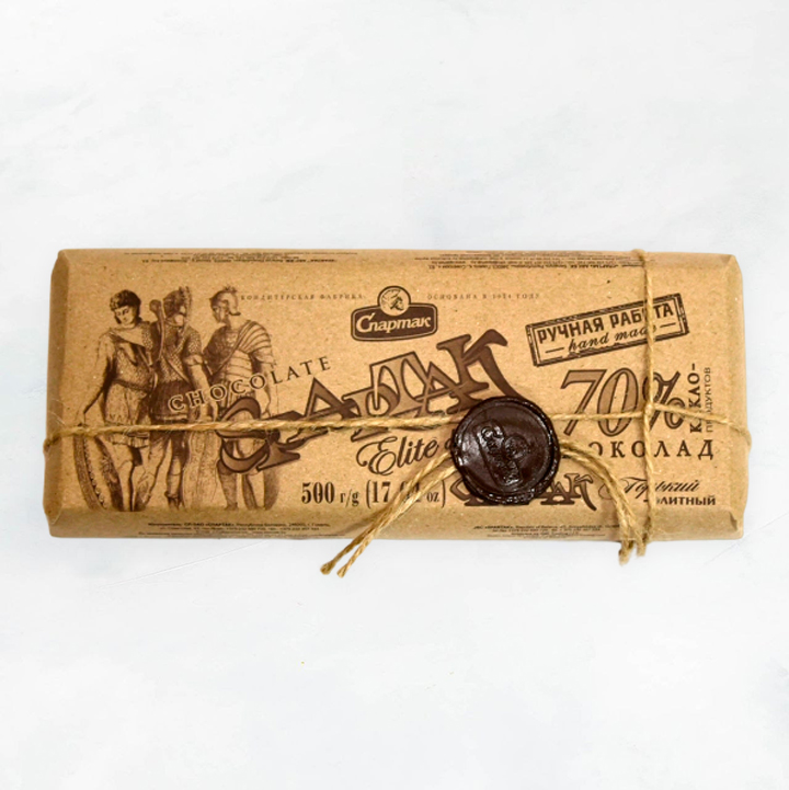 Шоколад Спартак горький Элитный 70% эт.крафт 500г 1/3 Спартак