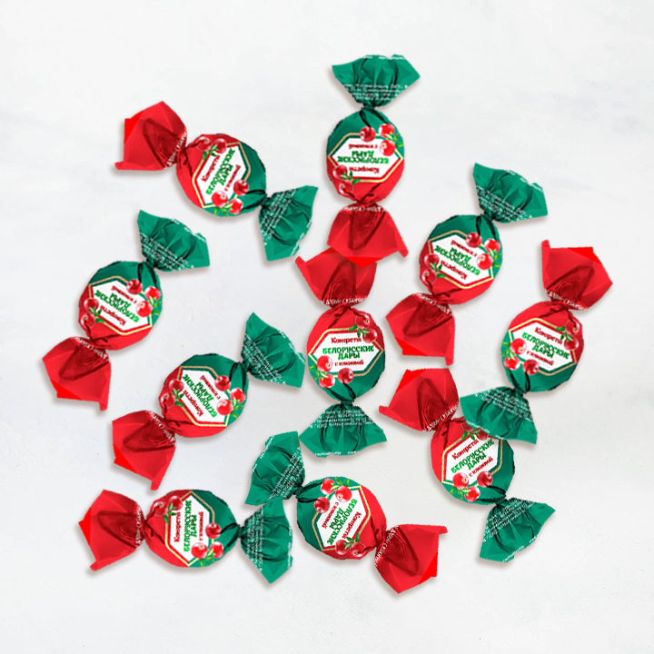 Конфеты Белорусские Дары с клюквой Коммунарка