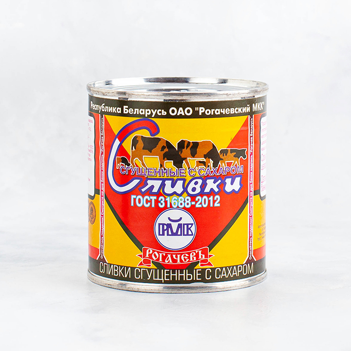 Сливки сгущенные с сах 19% ж/б 360г Рогачев