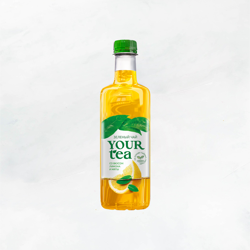 Н-к YourTea чай зеленый вкус лимона и мяты"YW" негаз 0.5л