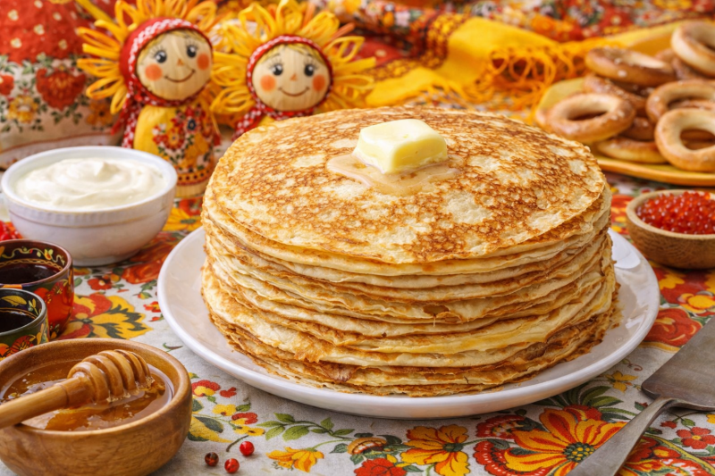 Тонкие блины на Масленицу