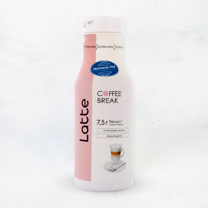 Напиток молочный "Coffe Break" латте 1,3% 280г ПЭТ Молочный мир