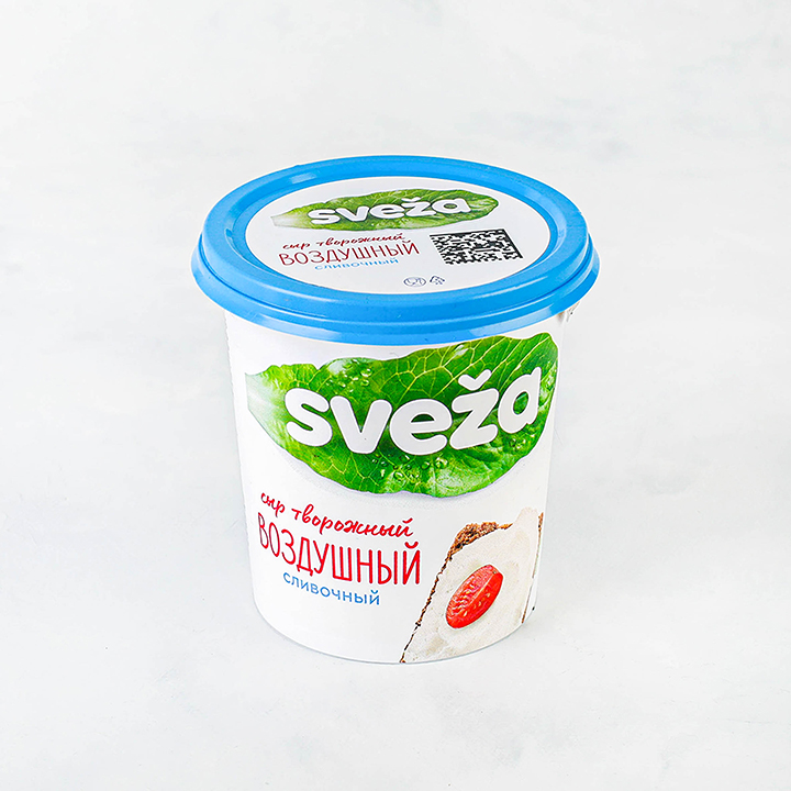 Сыр твор. воздушный "Sveza" сливочный 60% 150г стакан (Савушкин продукт)