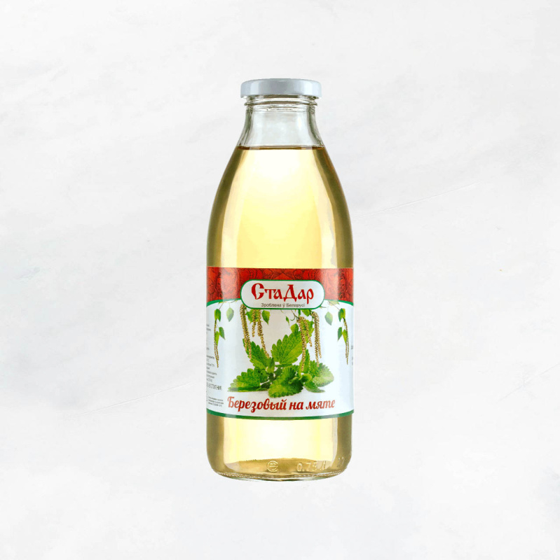 Сок березовый на мяте с сахаром 730г ТМ СтаДар