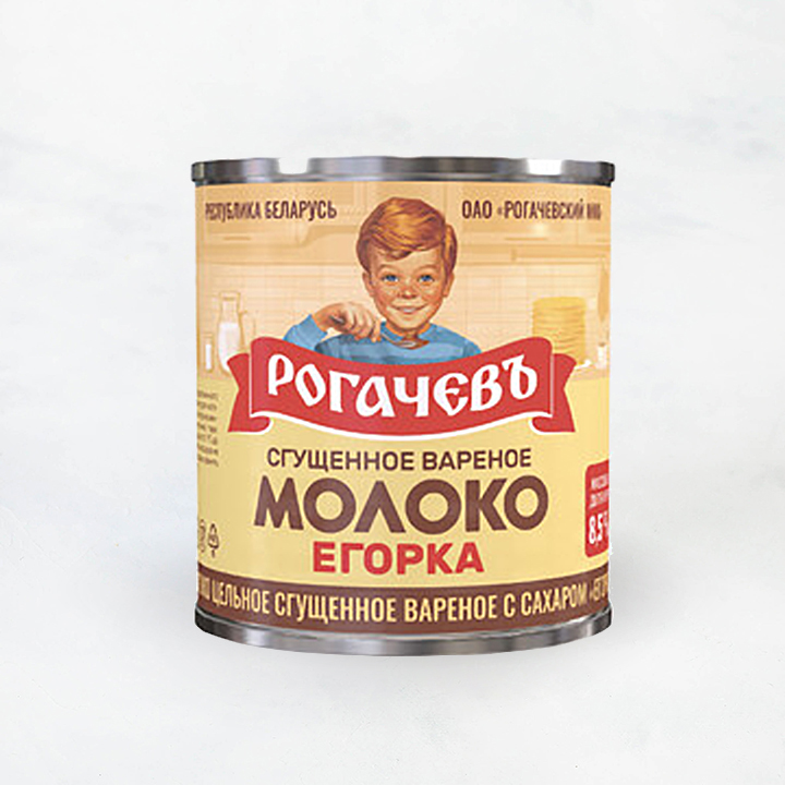 Молоко сгущенное вареное "Егорка" 8,5% ж/б 360г Рогачев