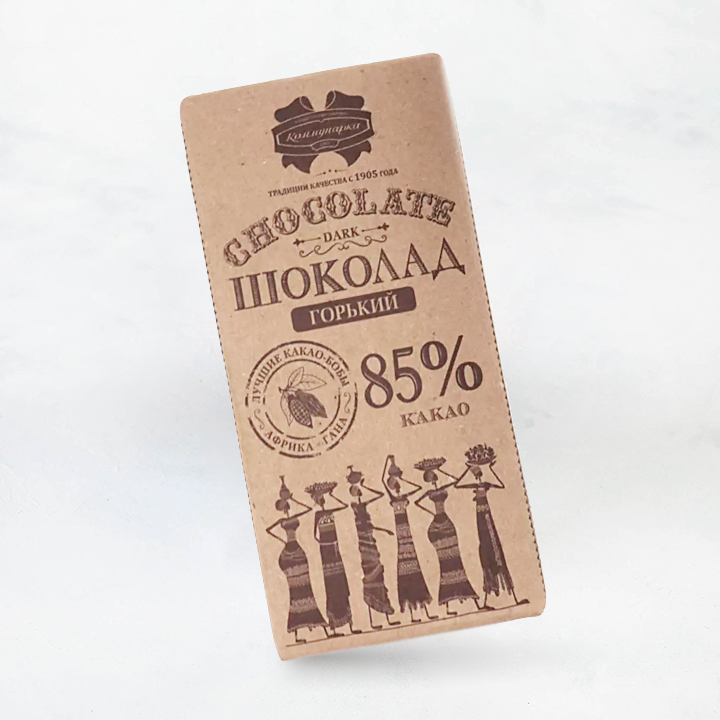 Шоколад горький 85% крафт 85г 1/20 Коммунарка