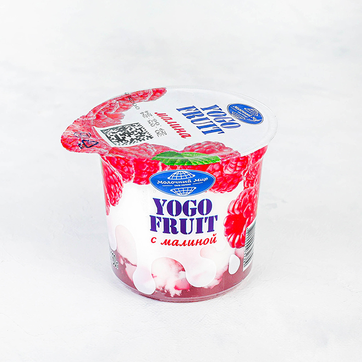 Йогурт "YOGO FRUIT" наполн малина 150 г в п/ст Молочный мир