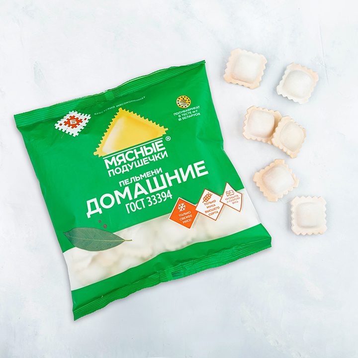 Пельмени "Мясные подушечки"Домашние" 1/430 замороженные